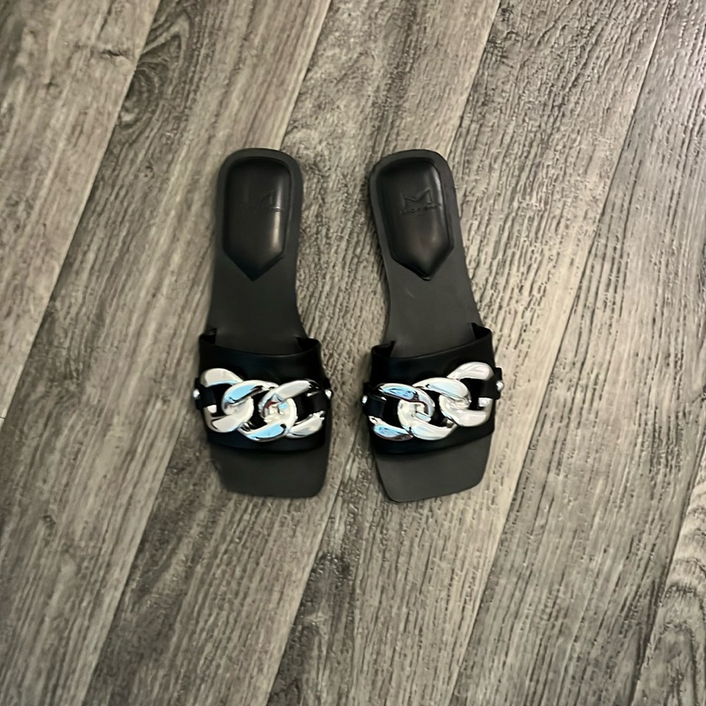 Marc Fisher Rosely Chunky Chain Slide Sandal
